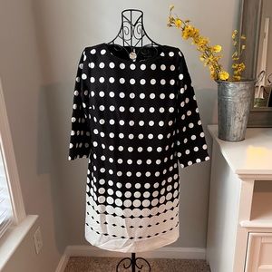 Banana Republic Black and White Dotted Dress